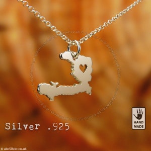 HAITITI Collier personnalisé fait main en argent sterling .925 - Idée cadeau