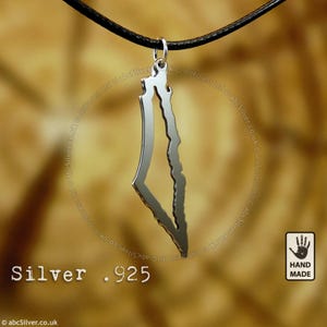 PALESTINE 1946 47 x 14 mm Carte fait main en argent sterling .925 oxydé - Idée cadeau