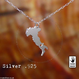 ITALIE Collier fait main en argent sterling 925 - Idée cadeau
