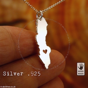 SCHWEDEN Map Handgemachte Personalisierte Sterling Silber .925 Halskette - GESCHENK-Idee