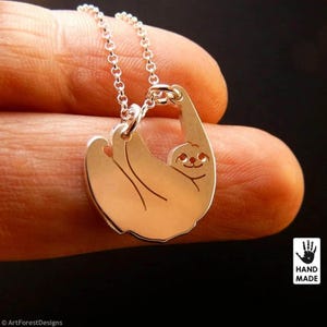 Handgemaakte sterlingzilveren .925 ketting met drie tenen (Slow Living) in een geschenkverpakking - CADEAU-idee