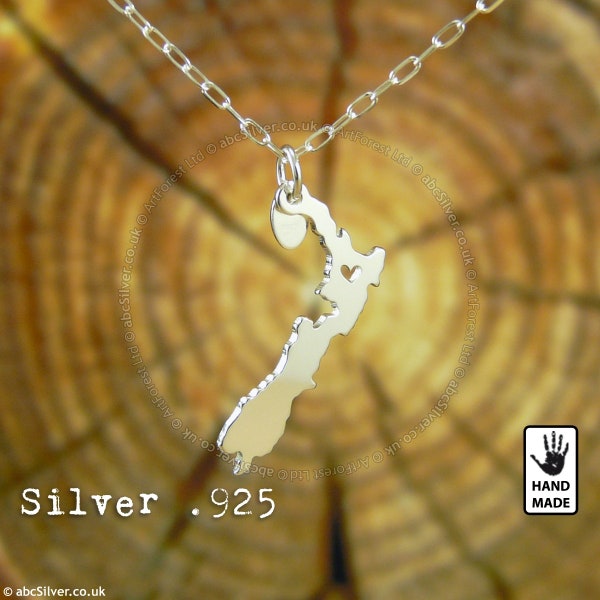 Nieuw-Zeeland handgemaakte zilveren .925 ketting - perfect cadeau