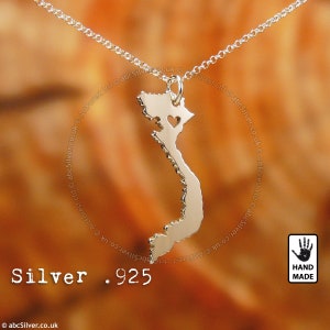 Winzige VIETNAM Handgefertigte Personalisierte Sterling Silber .925 Halskette - GESCHENK-Idee