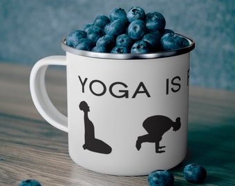 Yoga Pose |  Yoga Becher |  Yoga Kaffeebecher |  Yoga-Geschenk |  Inhalieren |  Yoga Becher |  Kaffee Yoga Becher |  Abenteuer Becher | Camping
