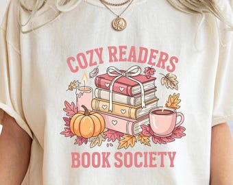 Comfort Colors Cozy Readers Book Society T-Shirt