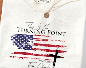 Comfort Colors American Flag Cross Sweatshirt, Patriotic Crewneck