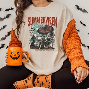 Summerween Bride of Frankenstein Shirt: Spooky Horror Night Oversized Tee