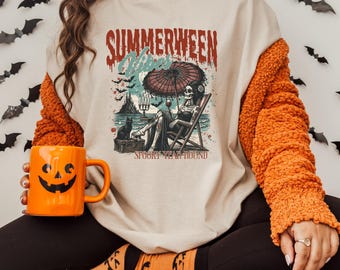 Summerween Bride of Frankenstein Shirt: Spooky Horror Night Oversized Tee