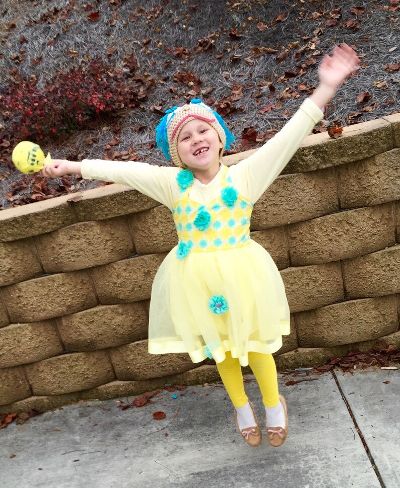 Joy Costume Dress Inside Out Joy Halloween Costume Inside Etsy