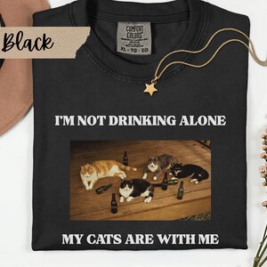 Comfort Colors Funny Cat Shirt, Cat Meme Shirt, Cat Lover T-shirt Gift, Unisex Adult Tee Garment-Dyed
