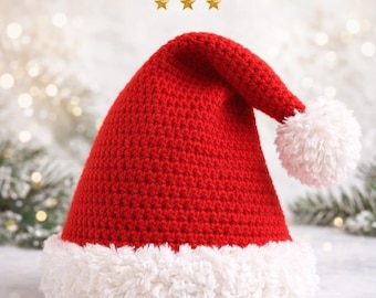 Twas the Night Before Christmas Santa Hat – Crochet Pattern PDF