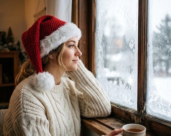Twas the Night Before Christmas Santa Hat – Crochet Pattern PDF