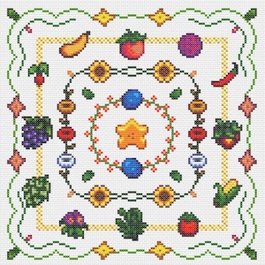 Stardew Valley in Summer - Cross Stitch Pattern - PDF Download