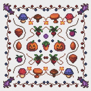Stardew Valley in Fall - Cross Stitch Pattern - PDF Download