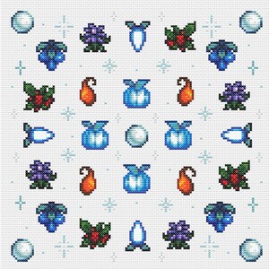 Stardew Valley in Winter - Cross Stitch Pattern - PDF Download