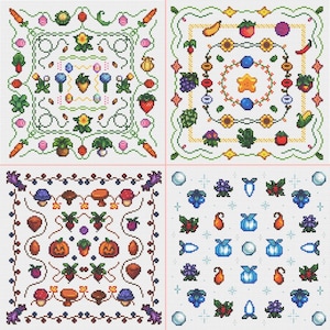 Seasons of Stardew Valley Bundle - Cross Stitch Pattern - PDF Download