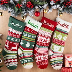 Personalisierte strick Strumpf, Urlaub Dekorationen, Weihnachten Familie Geschenke, Dekoration, Weihnachtsstrumpf,Schneeflocke Strümpfe