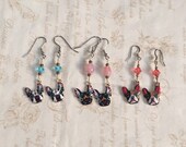 Boston Terrier Earrings Free Shipping day of the dead Swarovski hypoallergenic gift under 20 dog jewelry dog sitter dog lover groomer cheap