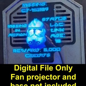 Video &quot;Hologram&quot; ispirato a Star Wars Clone Trooper per i fan degli Hologram - SOLO FILE DIGITALE!!