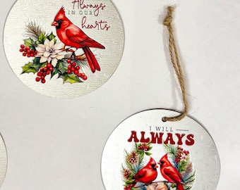 Memorial Cardinal Christmas Ornament | Sympathy Gift
