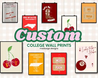 Custom College Wall Prints