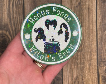 Hocus Pocus Witch's Brew, 3 inch Holographic sticker