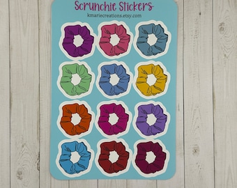 Scrunchie Sticker sheet