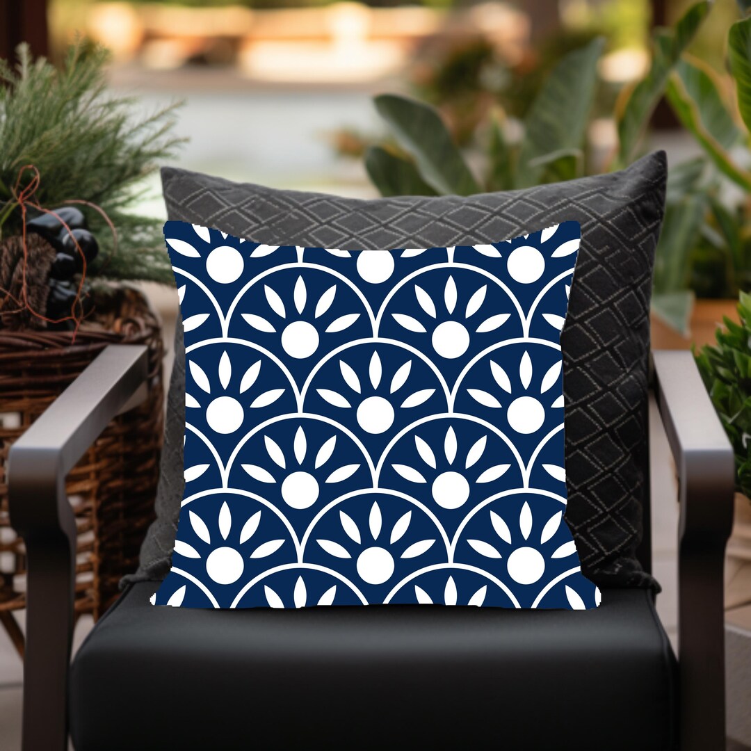 Navy Blue Outdoor Pillowsnull