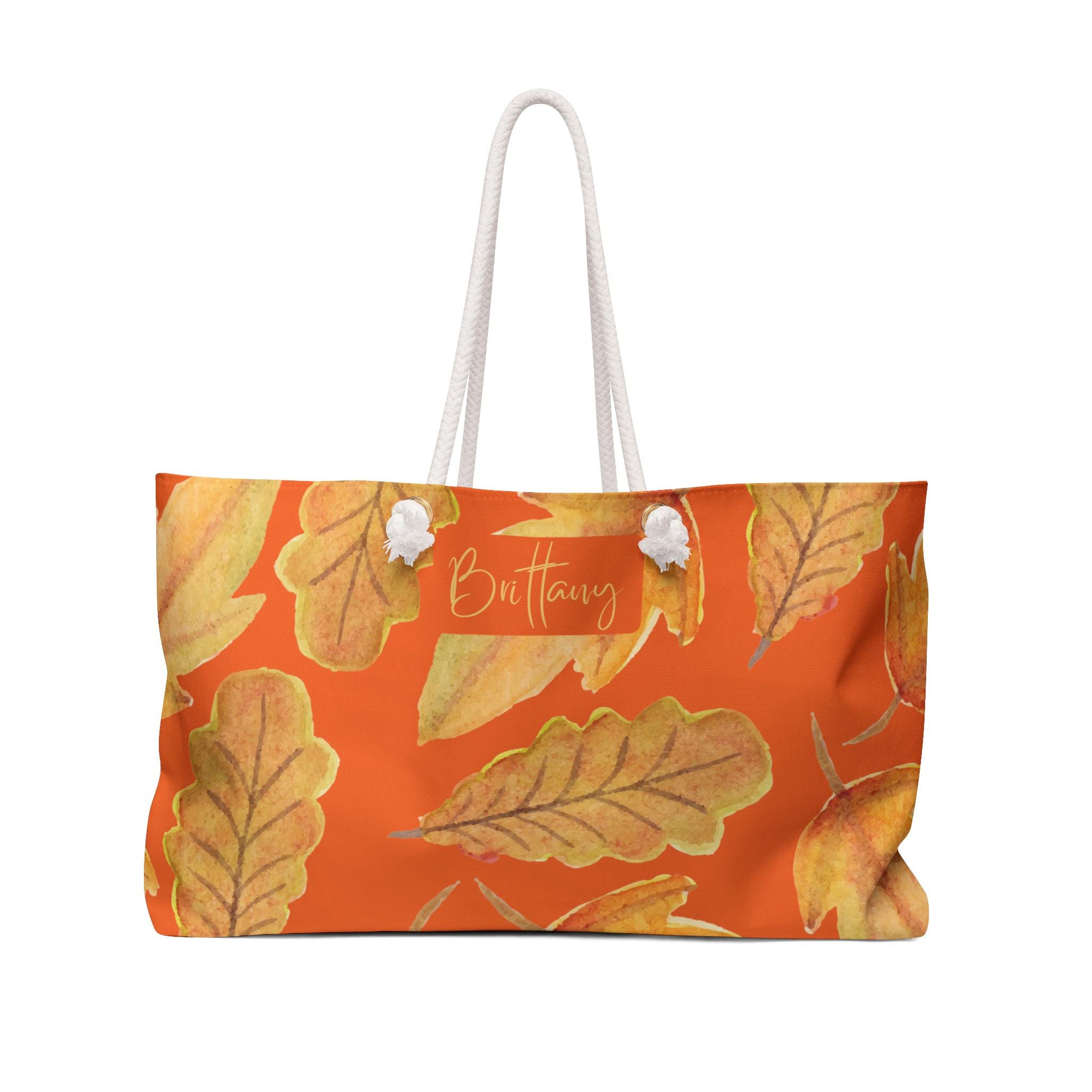 Orange weekender bag Etsy