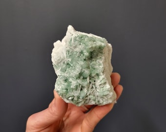Green Tourmaline in Feldspar from Afghanistan