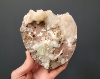 Green Apophyllite and Stilbite from India