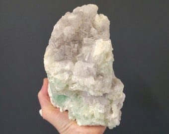 4 pound 4 ounce Green and Lavender Fluorite from China