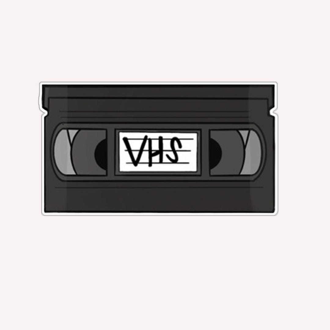 Vhs Tracking Sticker VHS Video Tape Sticker Vinyl Matte Movies Film - Etsy