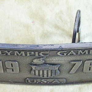 usa olympics belt buckle 1976 brass bicentenial vintage 1970s fashion olympic games image 4