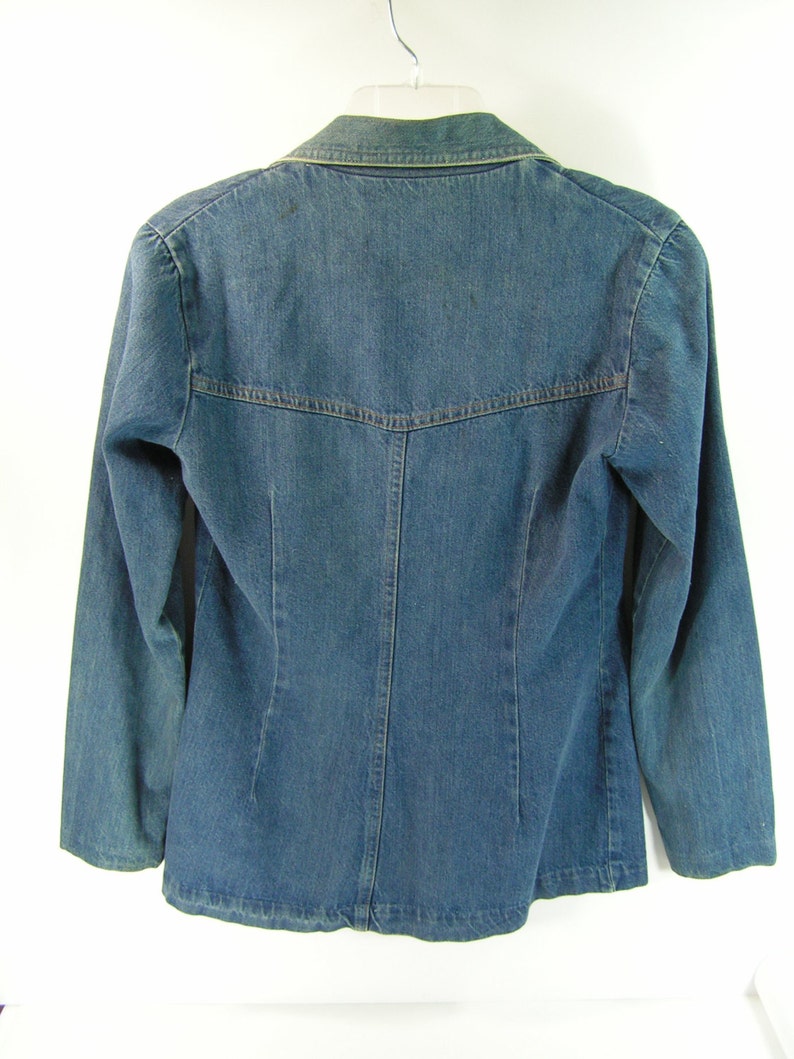 Levis denim blazer skinny jacket blue jean women's 7 8 | Etsy