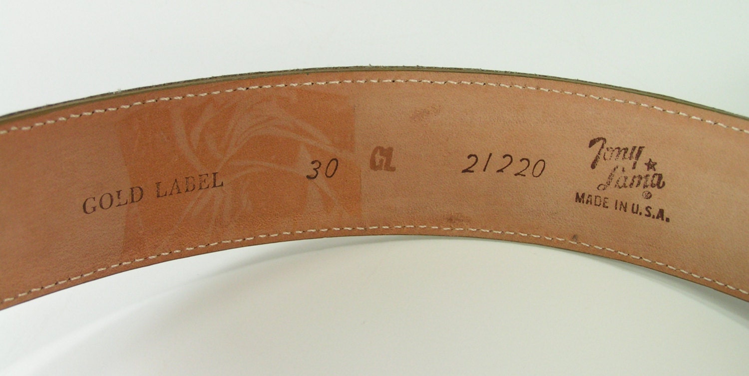 Western Belt 26 29 Genuine Leather Sand Tan Vintage Cowboy | Etsy