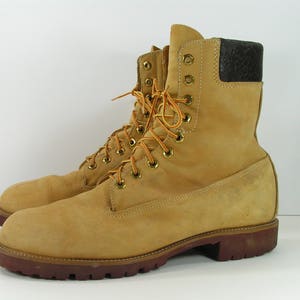Vintage Sears Work Boots Mens 13 D Tan 