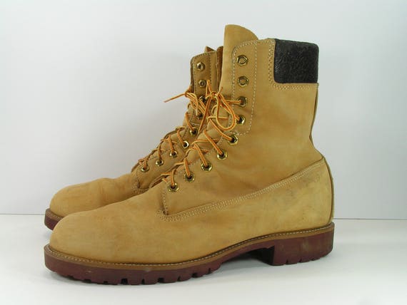 Vintage sears work boots mens 13 D tan 