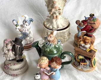 Vintage Music Boxes | Enesco, San Francisco, Schmid Music Box | Wind-Up Music Box Collectibles