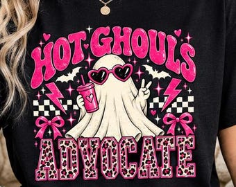 Hot Ghouls Advocate Png, Autism Halloween Spooky Season Shirt Design, Digital Download
