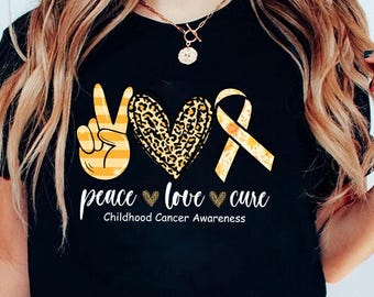 Peace Love Cure sublimatie png digitale download, Childhood Cancer Awareness png, Childhood Cancer Awareness Cure png, Peace Love Cure png