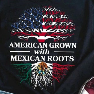 American Grown with Mexican Roots PNG, Mexican Patriotic Png, Mexican Flag Png, USA Flag Png, American Flag, Mexicana Latino Pride