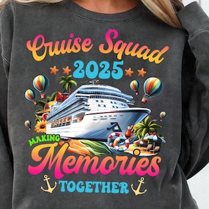 Family Cruise 2025 Png, Family Matching Vacation Png, Cruise Squad 2025 Png, Matching Family Design Outfit Png, Making Memories Together
