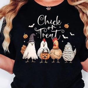Chick Or Treat Png, Spooky Chicken Halloween Png, Halloween Png, Funny Halloween Chicken Png, Spooky Goose Png, Kids Halloween Png