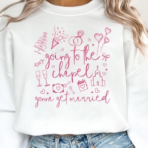 Going To The Chapel png, Wedding png, Bride Squad Design, Bridal Shower png, Bachelorette Party png, Wedding Tshirt Design