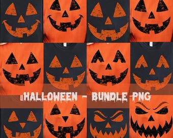 5+ Files Vintage Jack O Lantern Face Png, Pumpkin Halloween Costume Funny Design, Digital Download