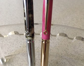 READY TO SHIP! 30 Caliber Bullet Cartridge Click Pen - 24kt Gold or  Chrome Finishes - Camo Crush - Candy Pink-Hand Crafted & One of a Kind!