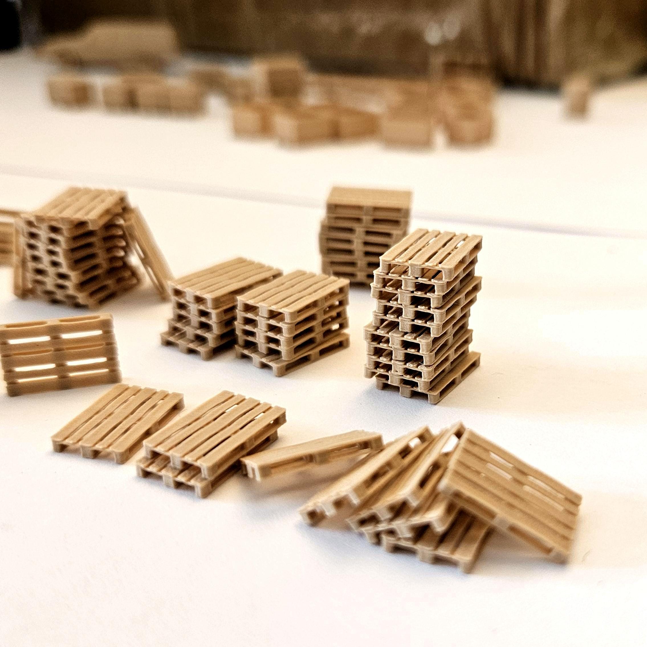 EUR Pallet Miniatures in H0 (1:87) Scale. 100 Pcs. - Etsy