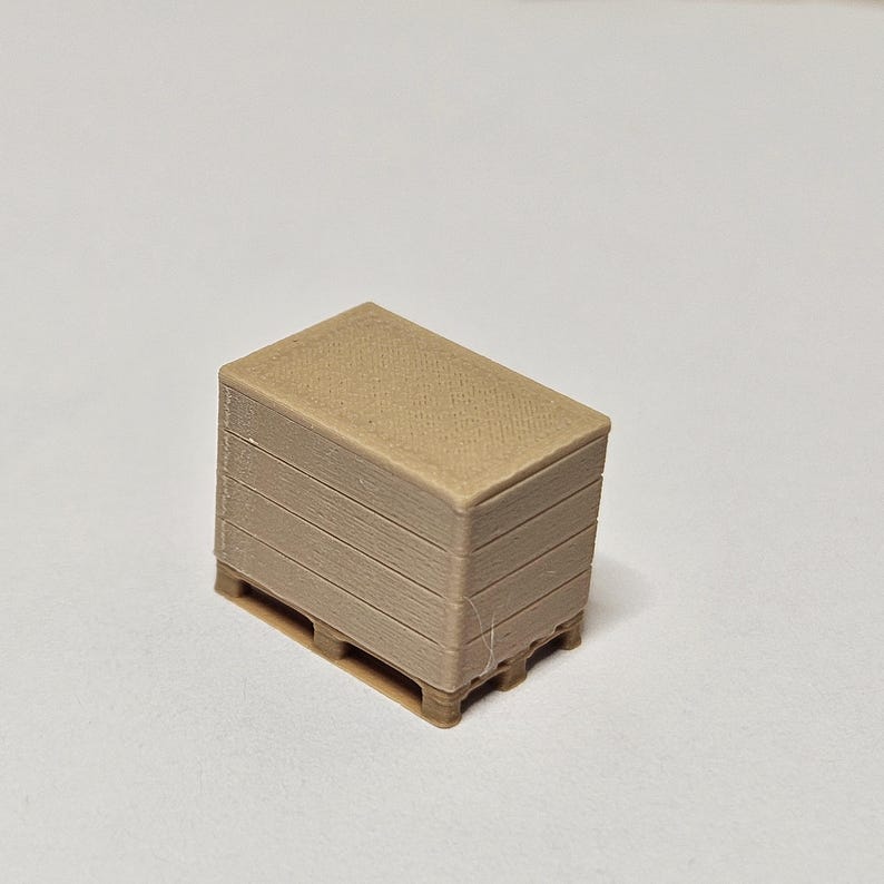 EUR pallet miniatures with collars and removable lids in HO (1:87) scale. 28 pcs. image 14