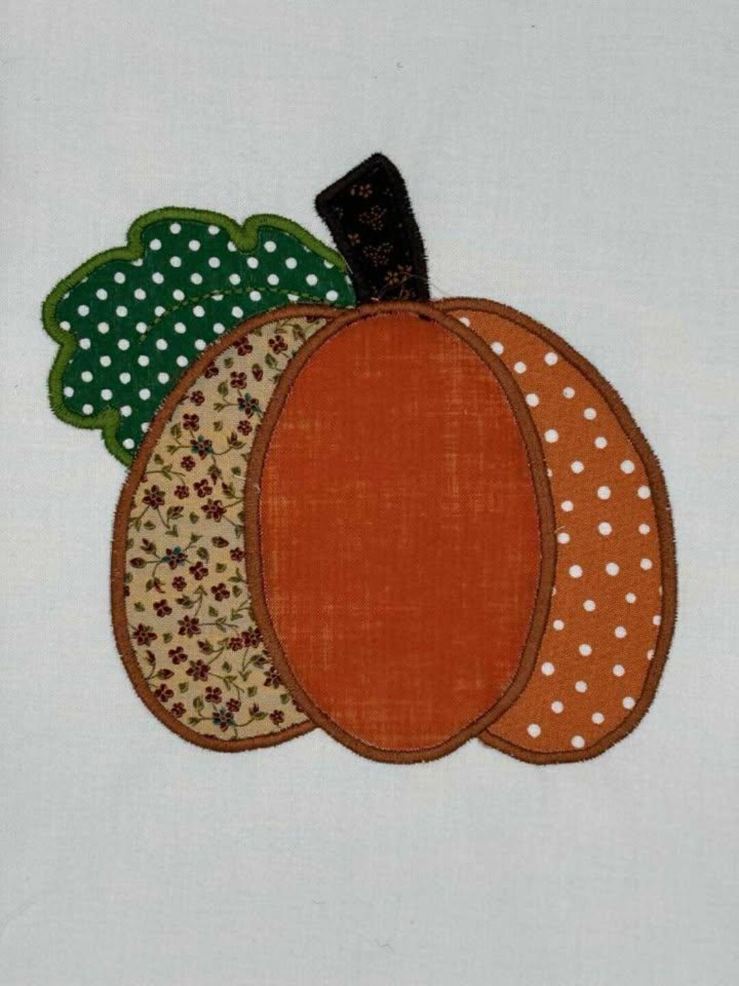 Machine Applique Fall Fall Pumpkin Applique Machine Embroidery Design (digital Download) - Etsy